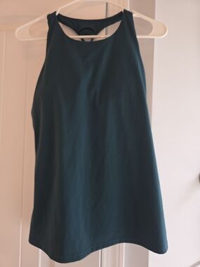 Old Navy- Active Powersoft Teal Racerback Tank- Built In Bra- Size L